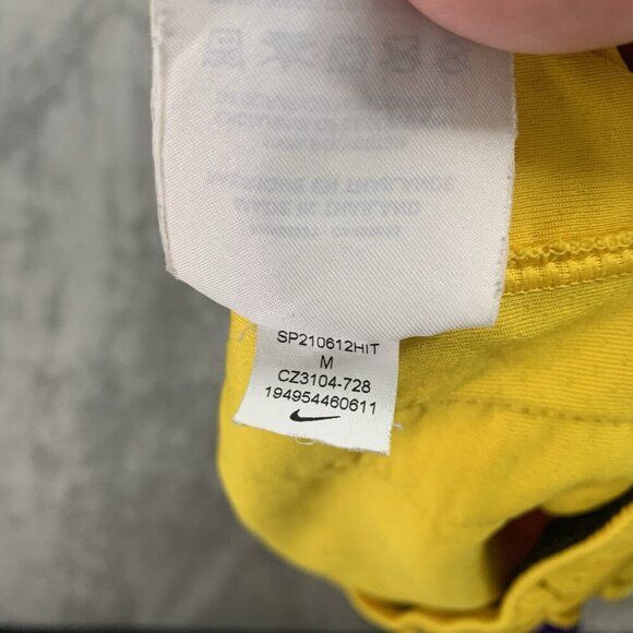 Nike Shorts Womens Medium Los Angeles Sparks WNBA Team Player Issue Yellow - Picture 9 of 10